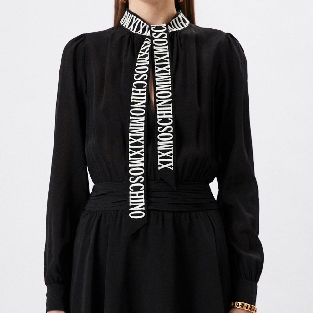 Moschino couture silk blouse size 8